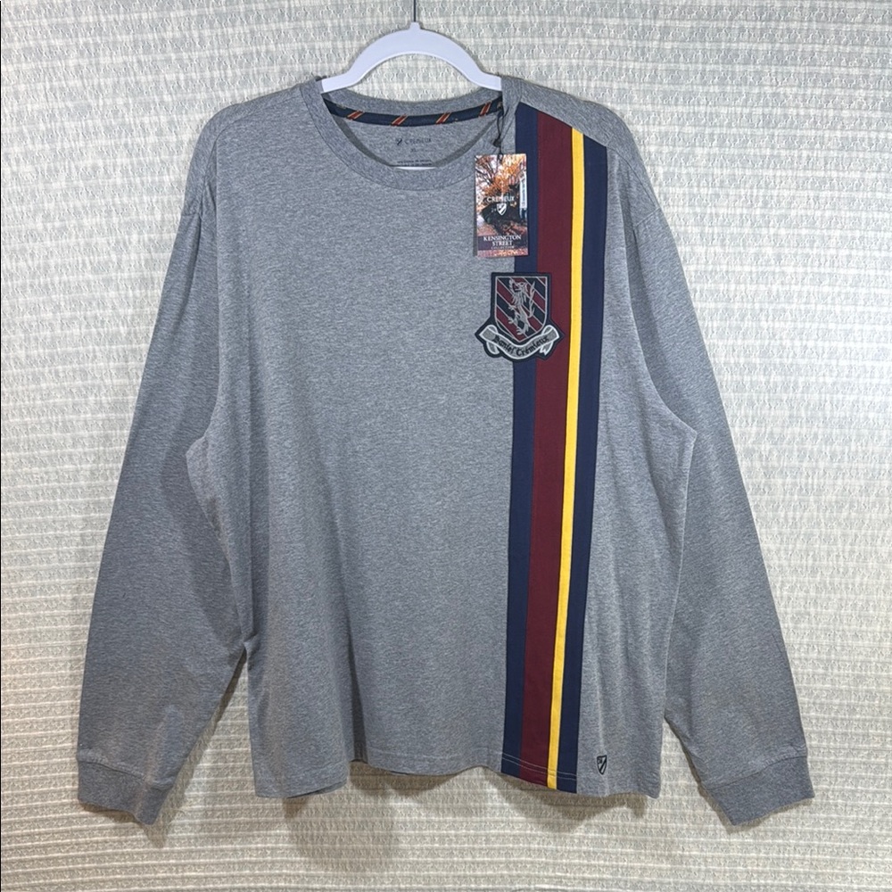 Daniel Cremieux Gray Long Sleeve Shirt with Stripes - NWT